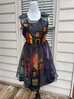 Mini Berni Haunted House Halloween Dress | Size Large